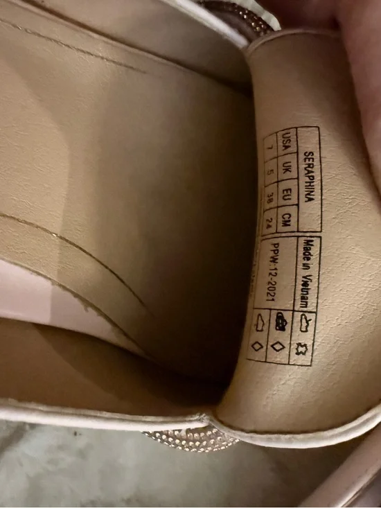 Vionic Women's Blush Pink Slip-On Mules with Gold Beaded Accent - Picture 3 of 3